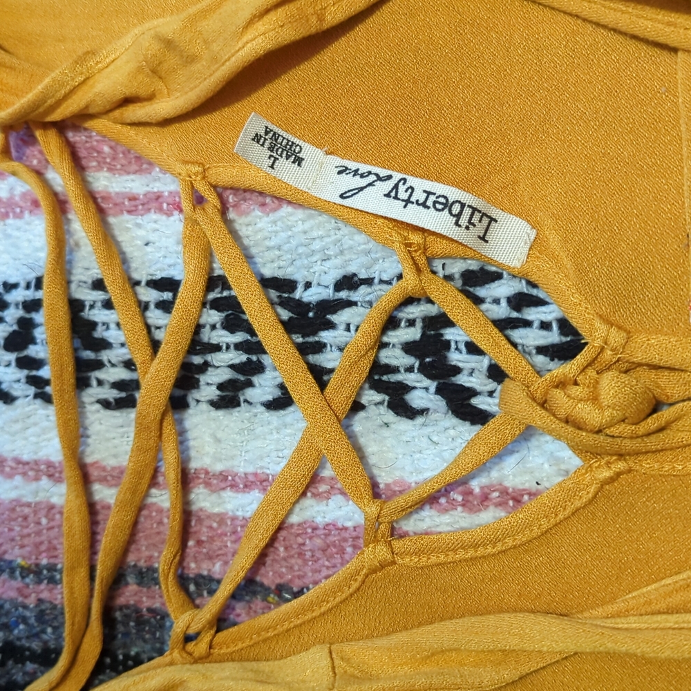 Yellow Embroidered Top - Picture 3 of 4